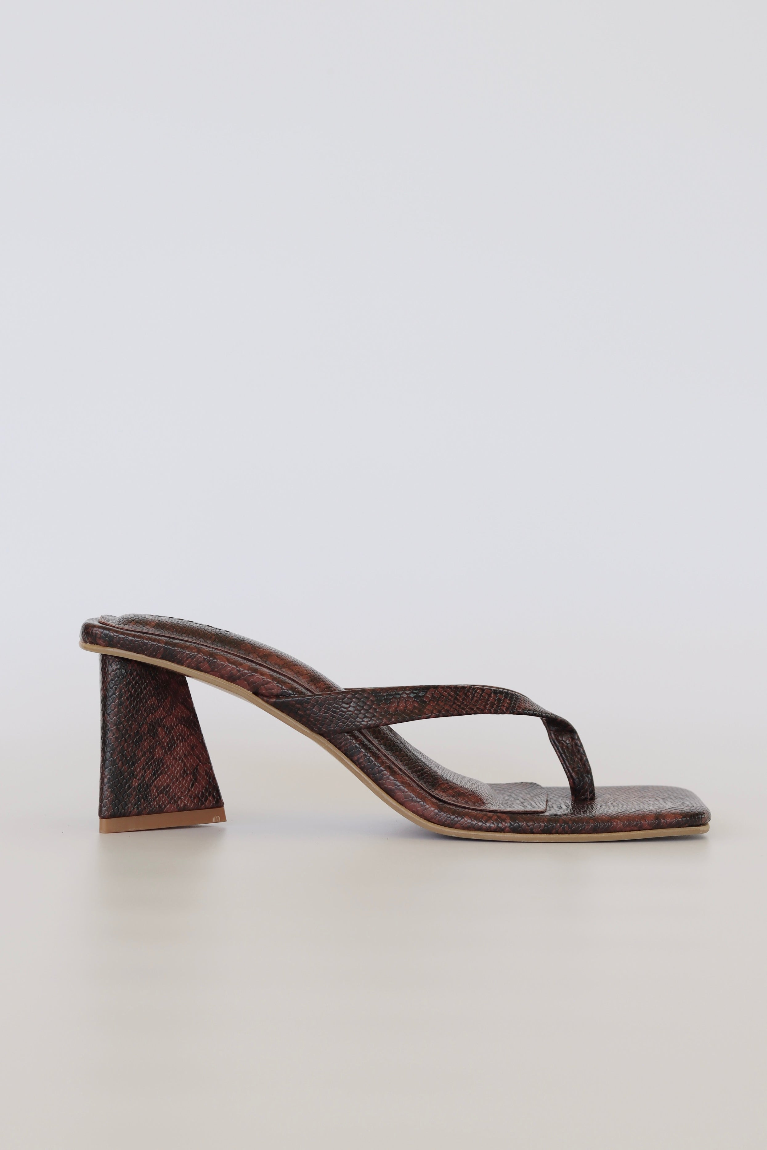 Isla Heels in Snake Tan – MILLI